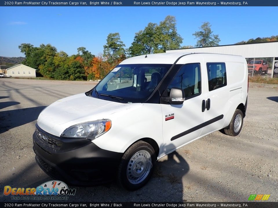 2020 Ram ProMaster City Tradesman Cargo Van Bright White / Black Photo #1