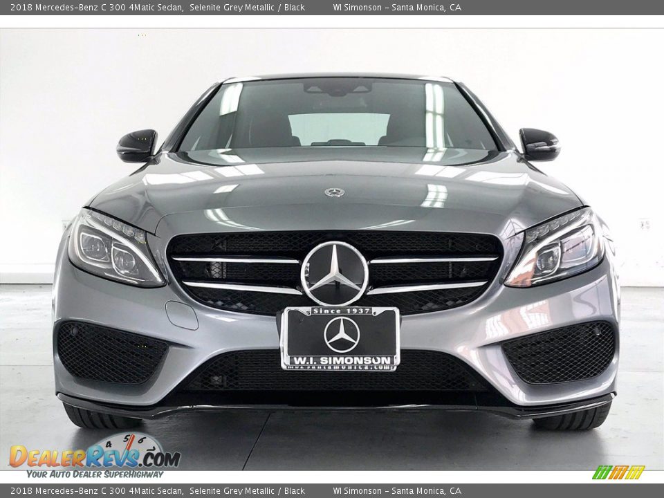 2018 Mercedes-Benz C 300 4Matic Sedan Selenite Grey Metallic / Black Photo #2