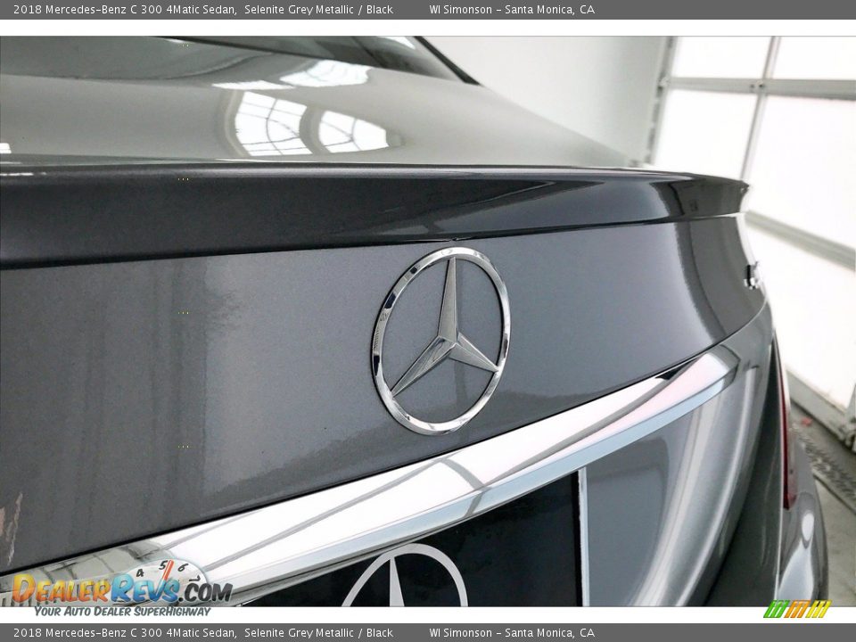 2018 Mercedes-Benz C 300 4Matic Sedan Selenite Grey Metallic / Black Photo #7
