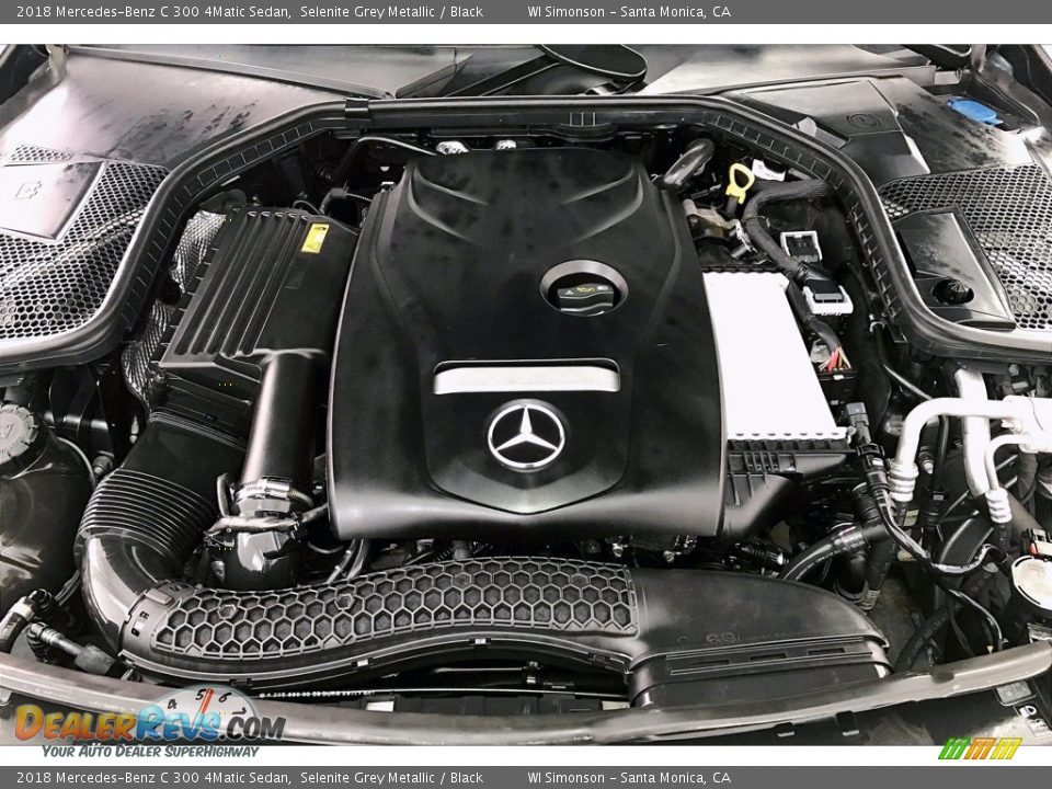 2018 Mercedes-Benz C 300 4Matic Sedan Selenite Grey Metallic / Black Photo #9