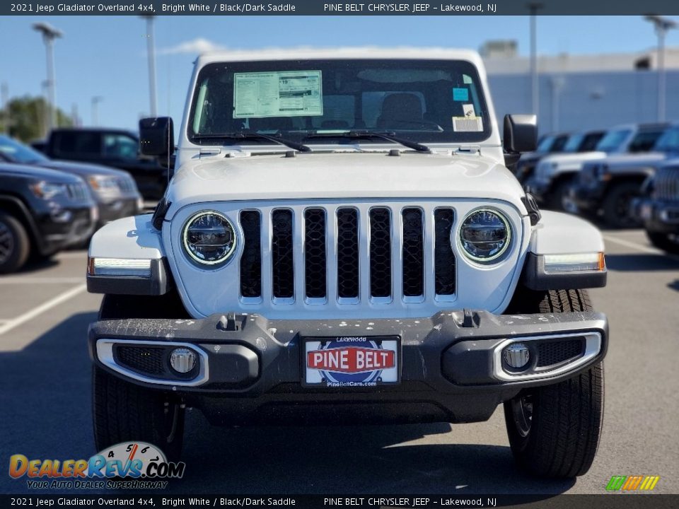 2021 Jeep Gladiator Overland 4x4 Bright White / Black/Dark Saddle Photo #3