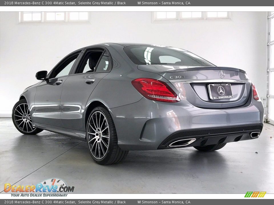 2018 Mercedes-Benz C 300 4Matic Sedan Selenite Grey Metallic / Black Photo #10