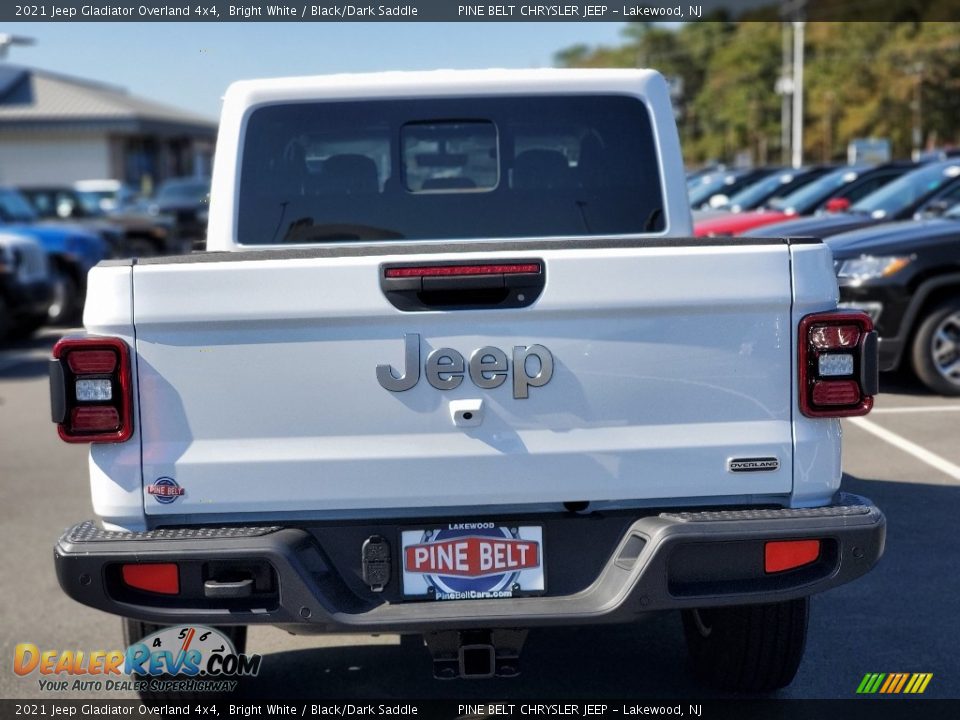 2021 Jeep Gladiator Overland 4x4 Bright White / Black/Dark Saddle Photo #7