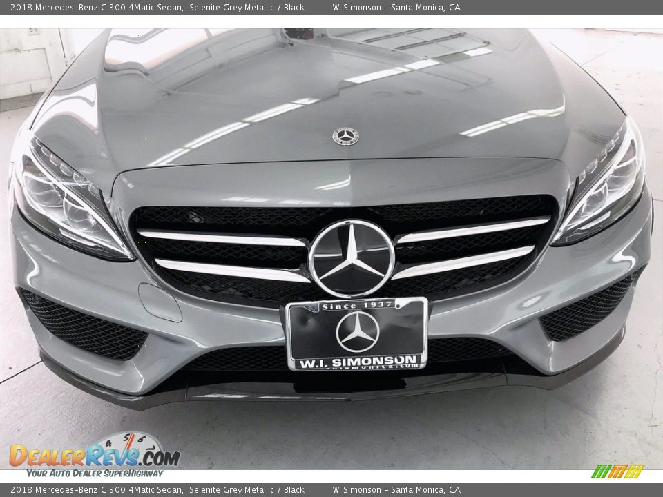 2018 Mercedes-Benz C 300 4Matic Sedan Selenite Grey Metallic / Black Photo #30