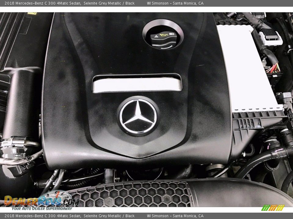 2018 Mercedes-Benz C 300 4Matic Sedan Selenite Grey Metallic / Black Photo #32