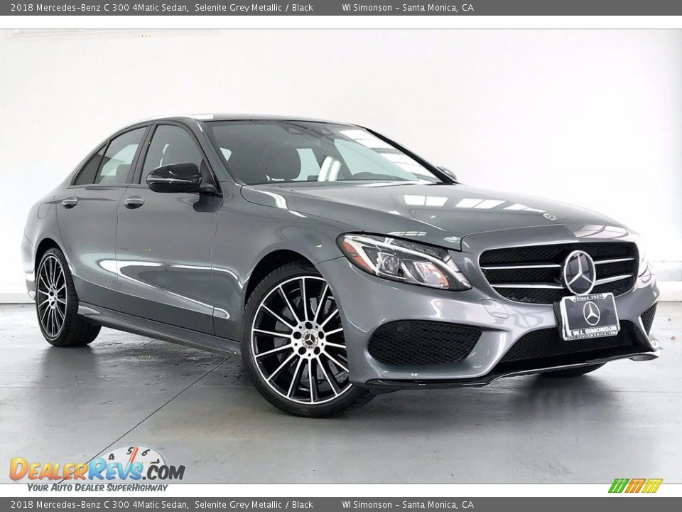 2018 Mercedes-Benz C 300 4Matic Sedan Selenite Grey Metallic / Black Photo #34