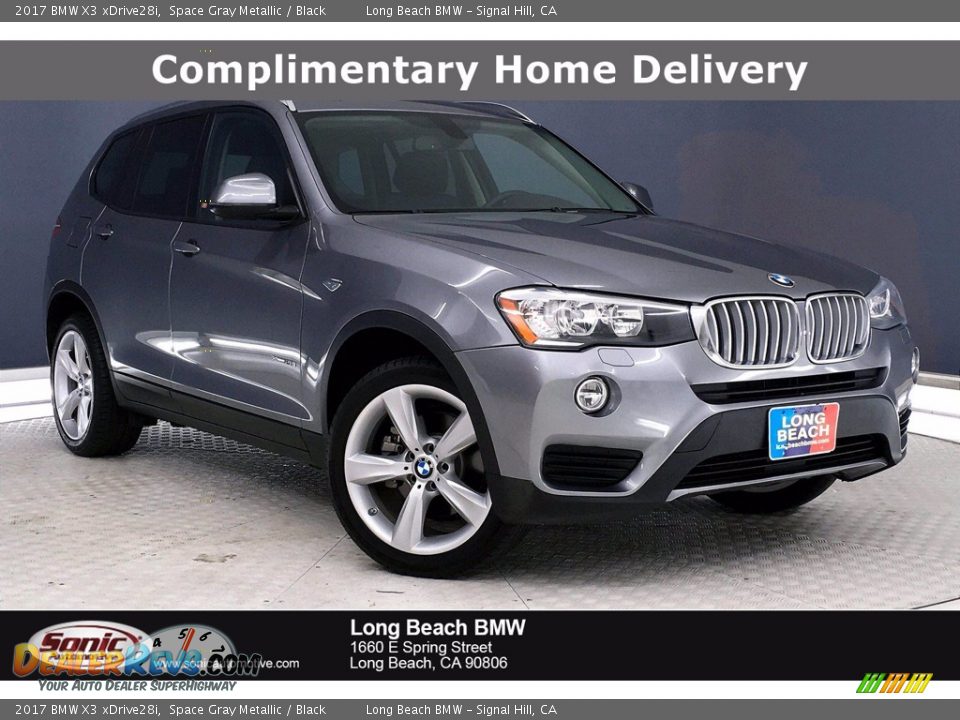 2017 BMW X3 xDrive28i Space Gray Metallic / Black Photo #1