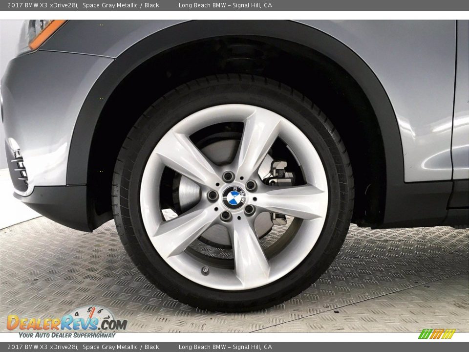 2017 BMW X3 xDrive28i Space Gray Metallic / Black Photo #8