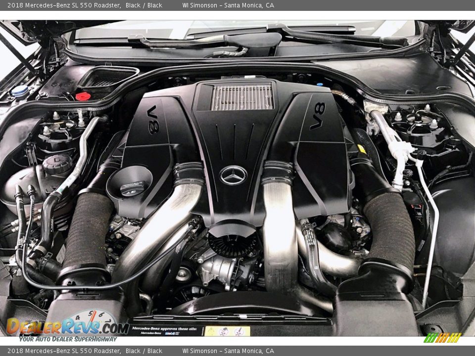 2018 Mercedes-Benz SL 550 Roadster 4.7 Liter DI biturbo DOHC 32-Valve VVT V8 Engine Photo #9