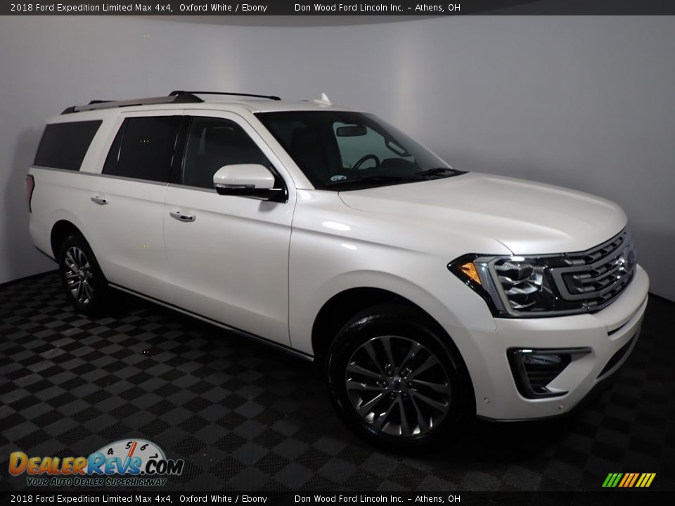 2018 Ford Expedition Limited Max 4x4 Oxford White / Ebony Photo #2