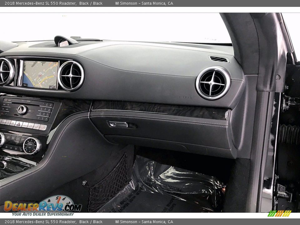 2018 Mercedes-Benz SL 550 Roadster Black / Black Photo #16