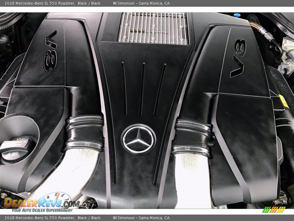 2018 Mercedes-Benz SL 550 Roadster Black / Black Photo #30