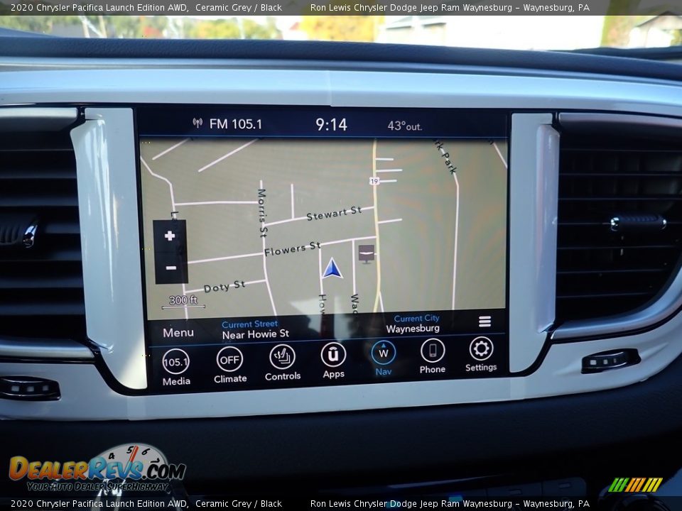 Navigation of 2020 Chrysler Pacifica Launch Edition AWD Photo #16