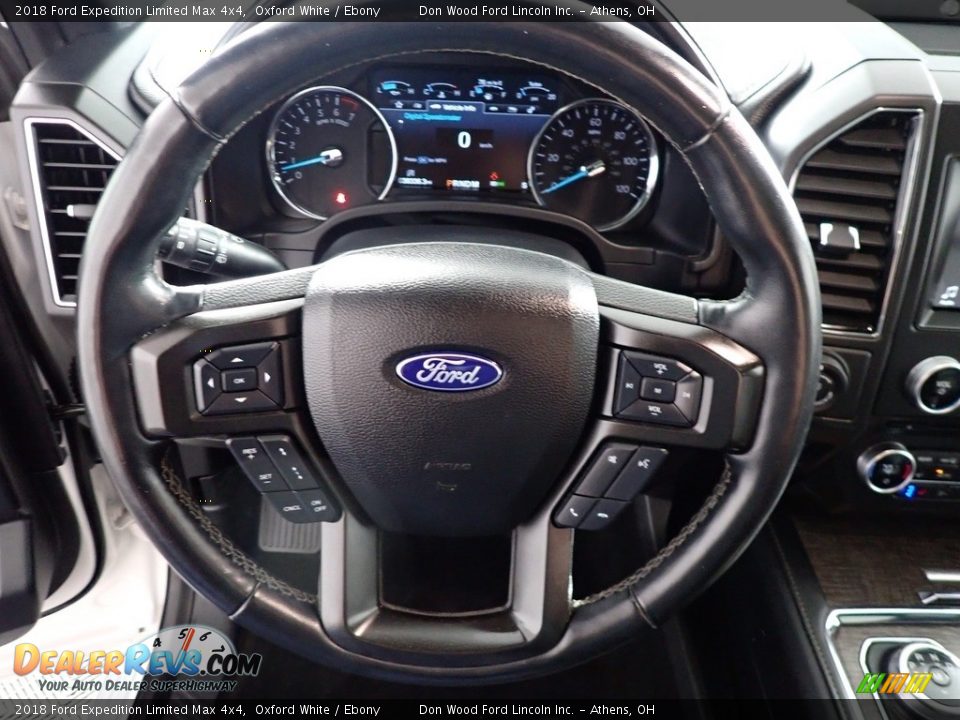 2018 Ford Expedition Limited Max 4x4 Oxford White / Ebony Photo #33