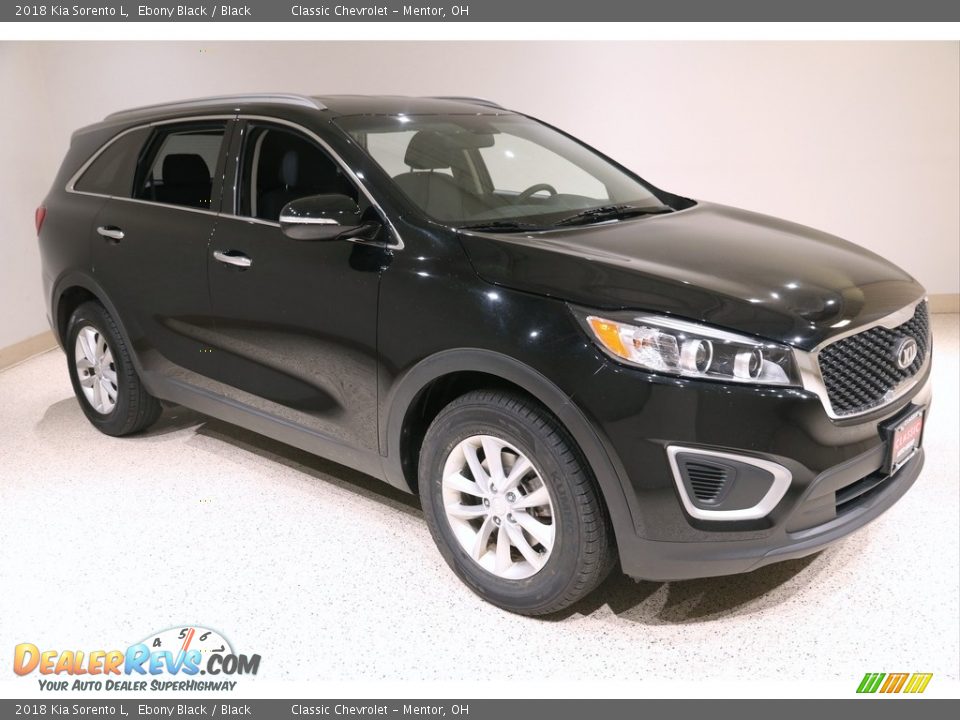 Ebony Black 2018 Kia Sorento L Photo #1