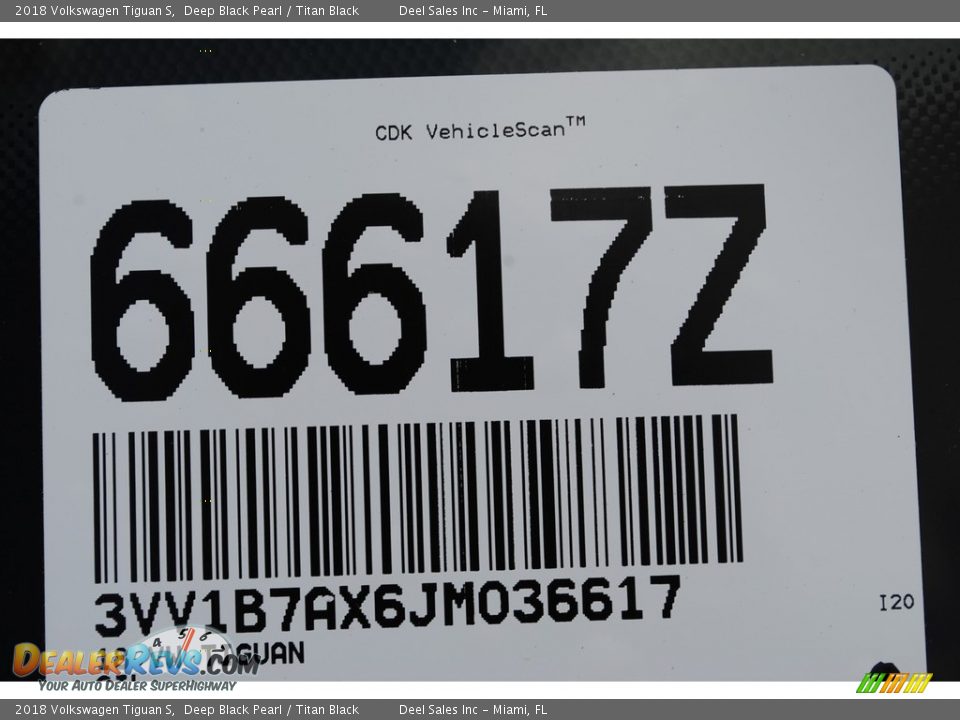 2018 Volkswagen Tiguan S Deep Black Pearl / Titan Black Photo #20