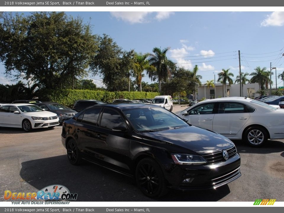 2018 Volkswagen Jetta SE Sport Black / Titan Black Photo #1
