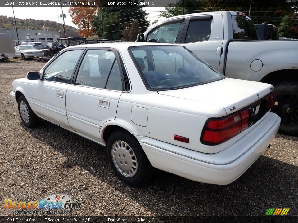 Super White 1991 Toyota Corolla LE Sedan Photo #8