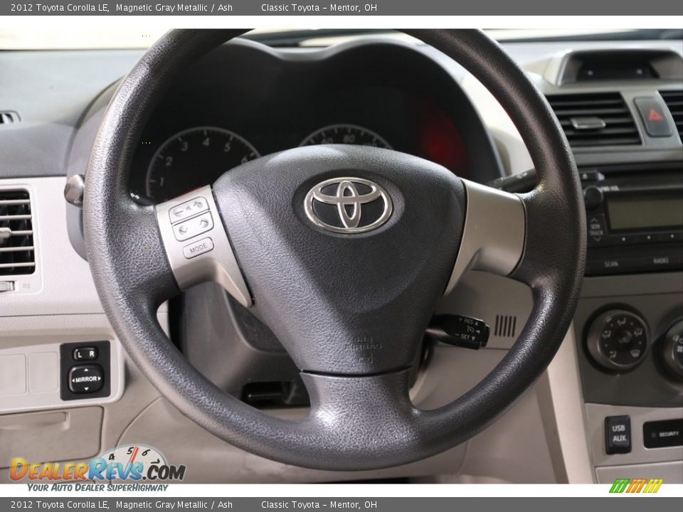 2012 Toyota Corolla LE Magnetic Gray Metallic / Ash Photo #6