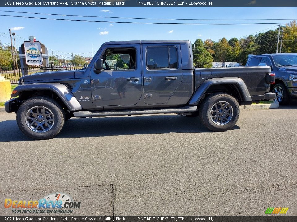 2021 Jeep Gladiator Overland 4x4 Granite Crystal Metallic / Black Photo #4