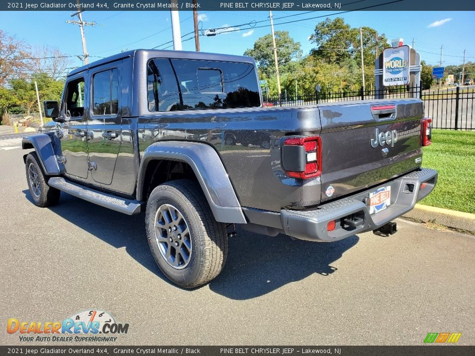 2021 Jeep Gladiator Overland 4x4 Granite Crystal Metallic / Black Photo #6