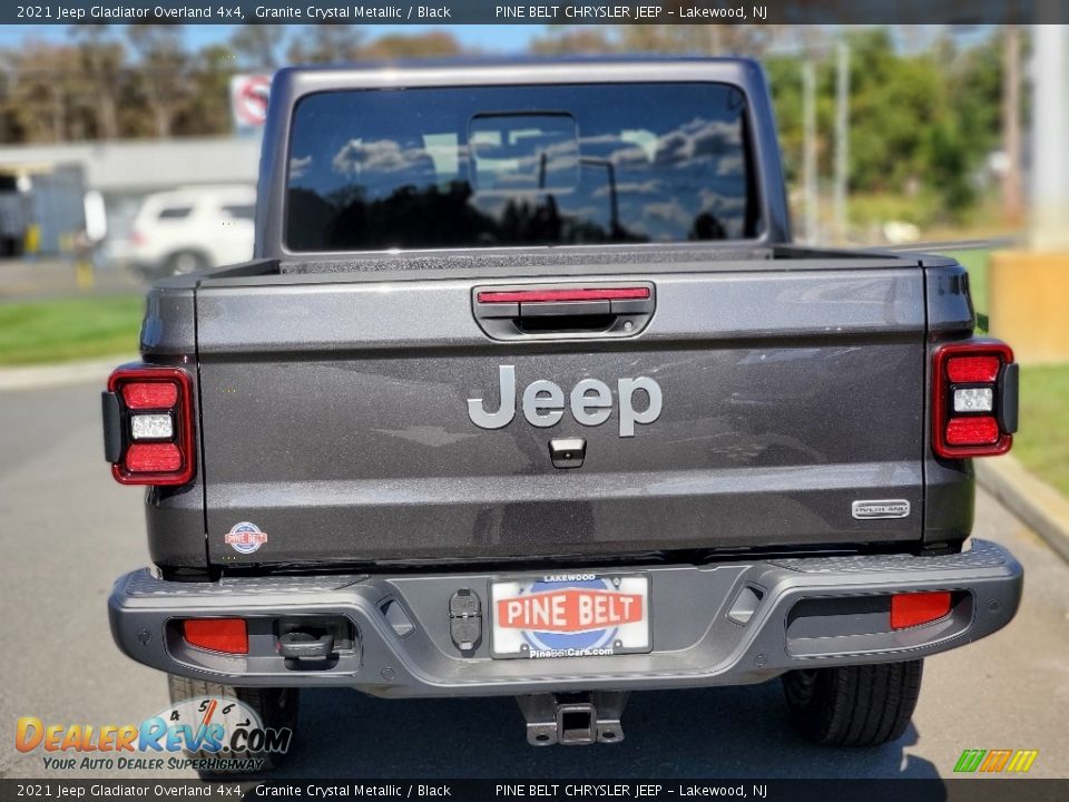 2021 Jeep Gladiator Overland 4x4 Granite Crystal Metallic / Black Photo #7