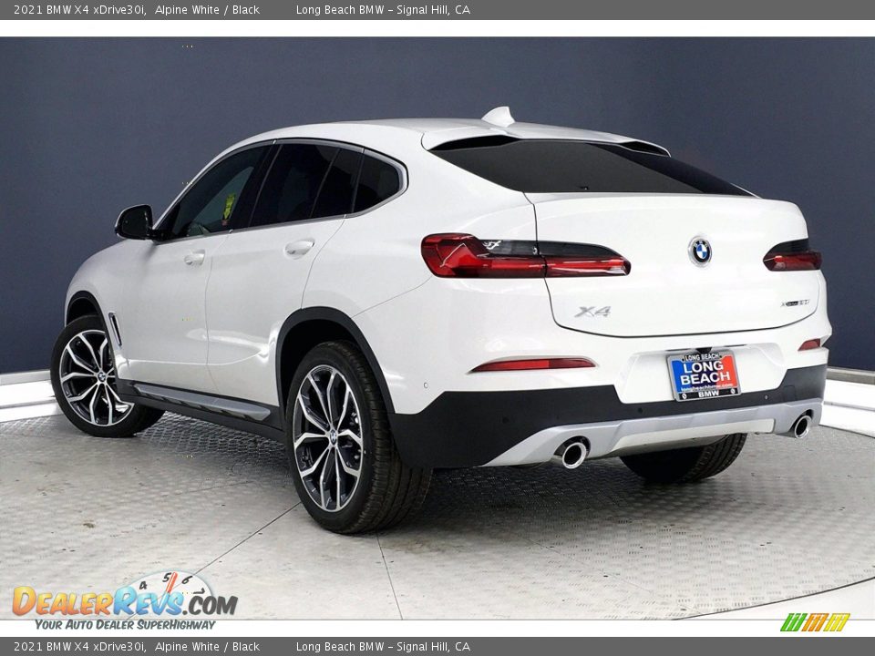 2021 BMW X4 xDrive30i Alpine White / Black Photo #3