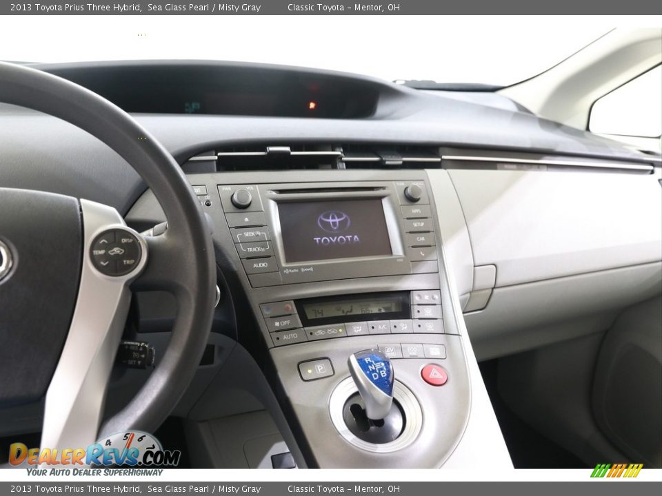 2013 Toyota Prius Three Hybrid Sea Glass Pearl / Misty Gray Photo #9