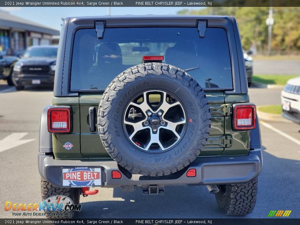 2021 Jeep Wrangler Unlimited Rubicon 4x4 Sarge Green / Black Photo #7