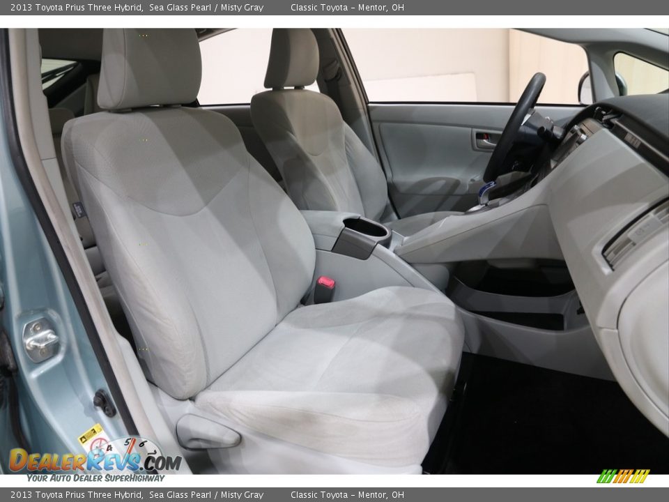 2013 Toyota Prius Three Hybrid Sea Glass Pearl / Misty Gray Photo #15