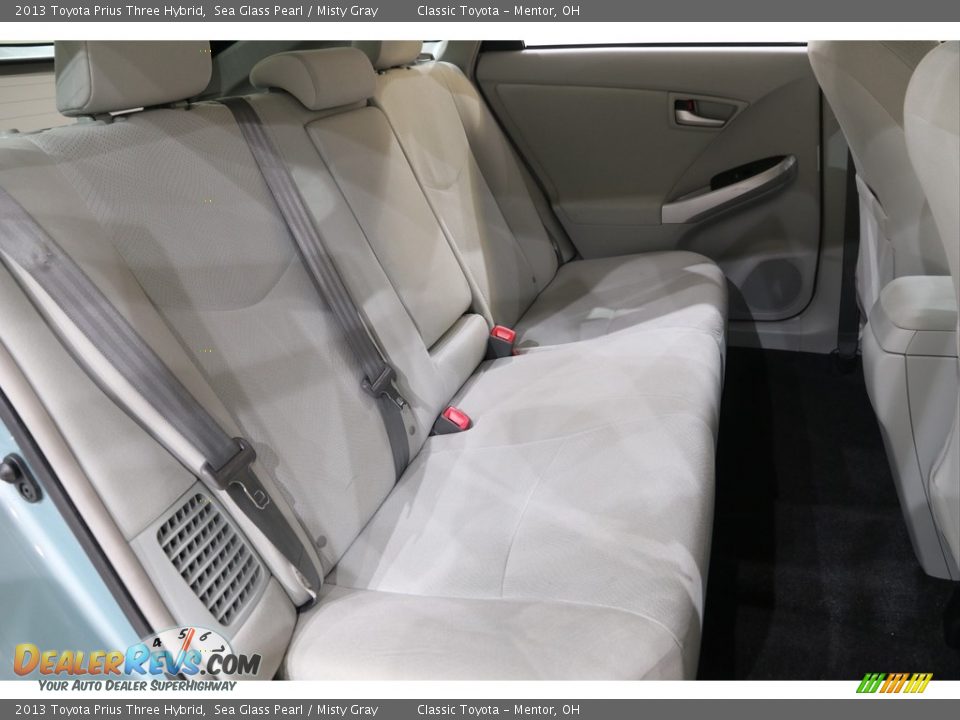 2013 Toyota Prius Three Hybrid Sea Glass Pearl / Misty Gray Photo #16