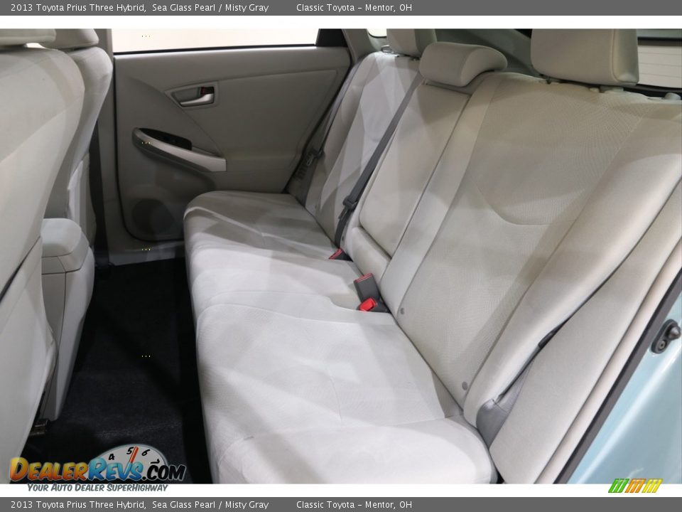 2013 Toyota Prius Three Hybrid Sea Glass Pearl / Misty Gray Photo #17