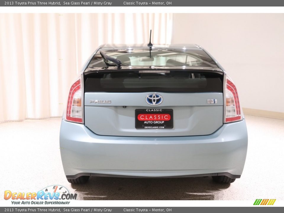 2013 Toyota Prius Three Hybrid Sea Glass Pearl / Misty Gray Photo #18