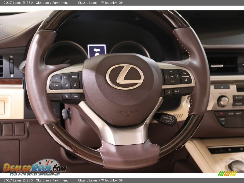 2017 Lexus ES 350 Obsidian / Parchment Photo #7