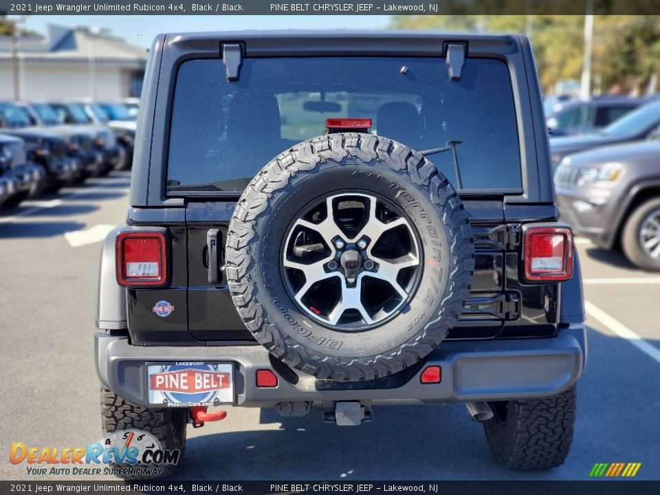 2021 Jeep Wrangler Unlimited Rubicon 4x4 Black / Black Photo #7