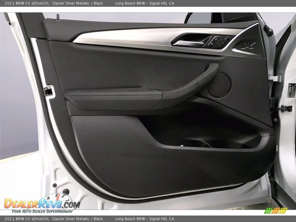2021 BMW X3 sDrive30i Glacier Silver Metallic / Black Photo #13