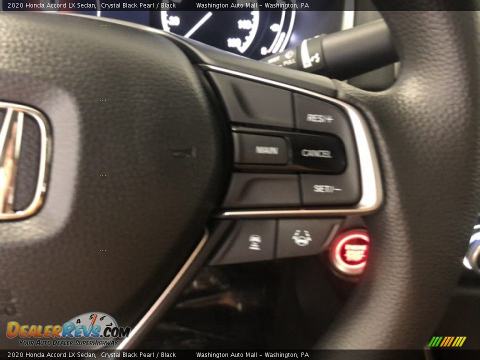2020 Honda Accord LX Sedan Crystal Black Pearl / Black Photo #15
