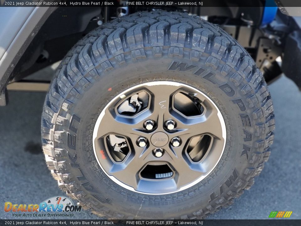 2021 Jeep Gladiator Rubicon 4x4 Hydro Blue Pearl / Black Photo #4