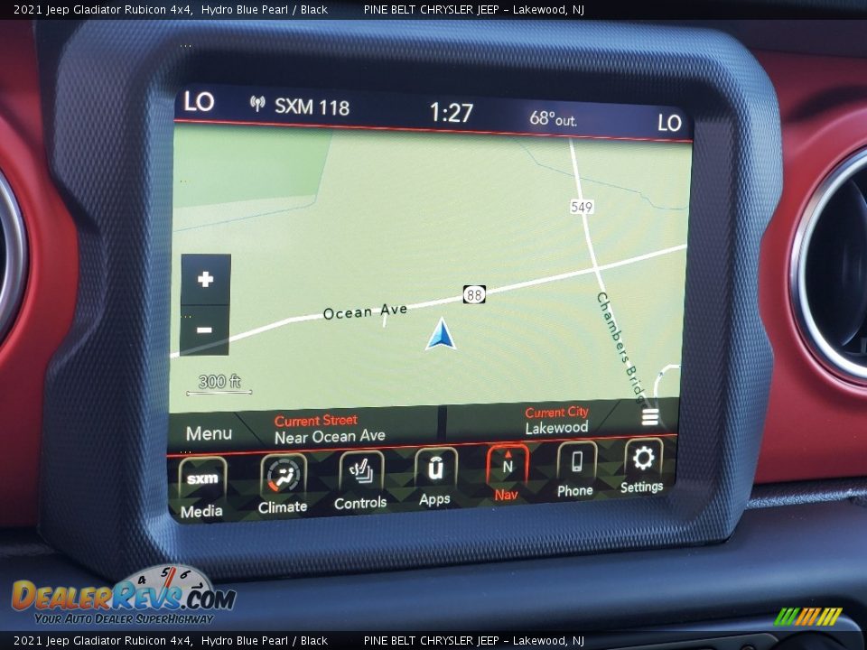 Navigation of 2021 Jeep Gladiator Rubicon 4x4 Photo #13