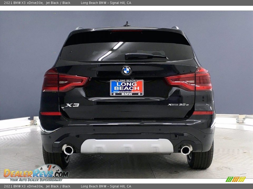 2021 BMW X3 xDrive30e Jet Black / Black Photo #4