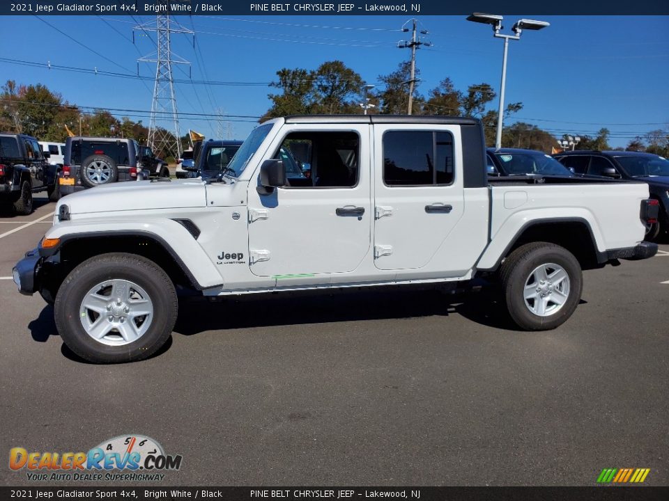 2021 Jeep Gladiator Sport 4x4 Bright White / Black Photo #4