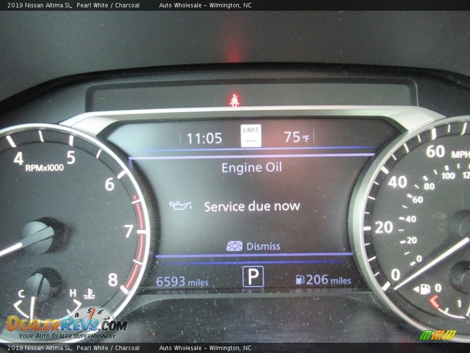 2019 Nissan Altima SL Pearl White / Charcoal Photo #16