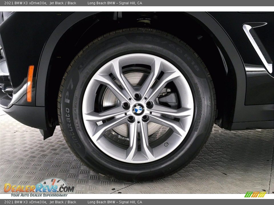 2021 BMW X3 xDrive30e Jet Black / Black Photo #12