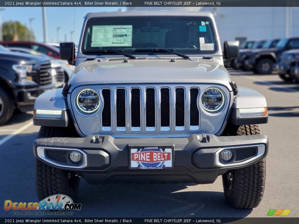 2021 Jeep Wrangler Unlimited Sahara 4x4 Billet Silver Metallic / Black Photo #3