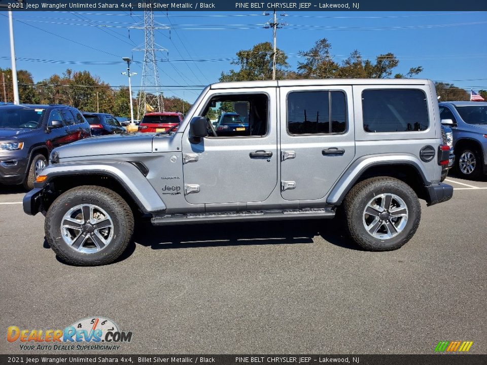 2021 Jeep Wrangler Unlimited Sahara 4x4 Billet Silver Metallic / Black Photo #4