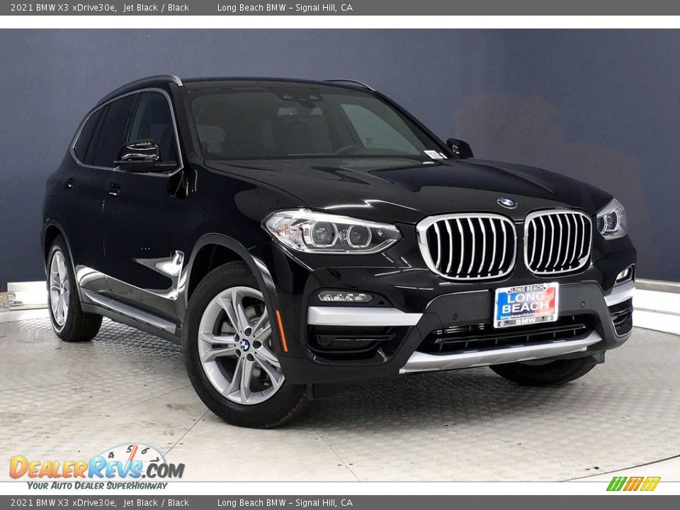 2021 BMW X3 xDrive30e Jet Black / Black Photo #19