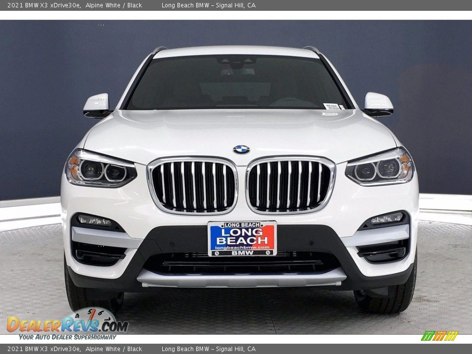 2021 BMW X3 xDrive30e Alpine White / Black Photo #2