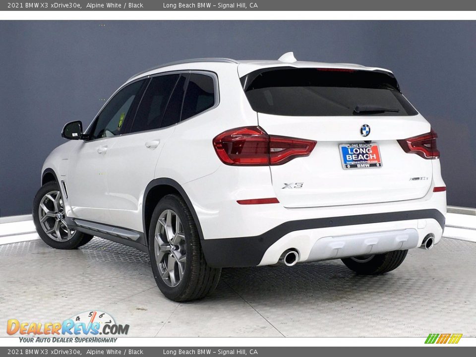 2021 BMW X3 xDrive30e Alpine White / Black Photo #3