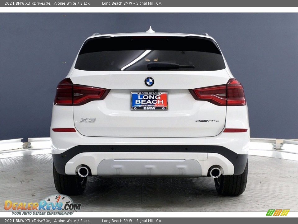 2021 BMW X3 xDrive30e Alpine White / Black Photo #4