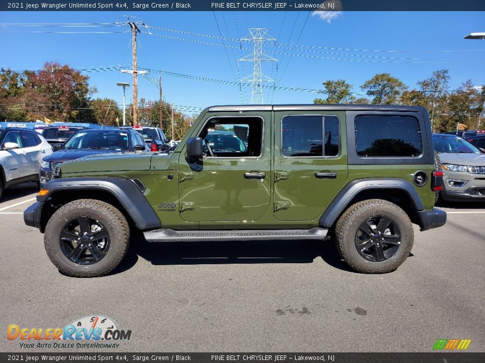 2021 Jeep Wrangler Unlimited Sport 4x4 Sarge Green / Black Photo #4
